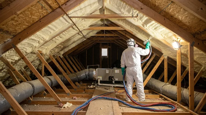 Attic Spray Foam Insulation McKinney